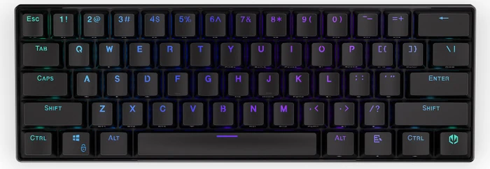 Endorfy Thock Compact Wireless Brown, PBT, LEDs RGB, hot-swap, Kailh Box BROWN, USB/Bluetooth, US