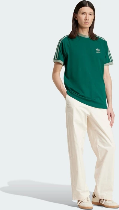 adidas Adicolor Classics 3-Streifen T-Shirt kurzarm collegiate green (Herren)