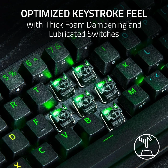 Razer Huntsman V3 Pro Mini 8KHz, schwarz, LEDs RGB, Razer Analog Optical Switch Gen-2, USB, US