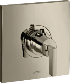 Hansgrohe Axor Citterio Thermostat HighFlow Unterputz mit Hebelgriff polished nickel
