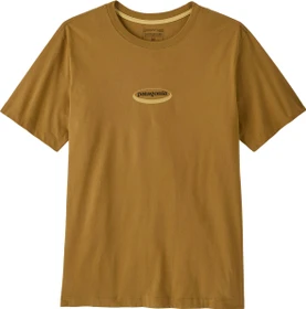 Patagonia 95 Oval Logo T-Shirt kurzarm bobcat brown/sunshine (Herren)