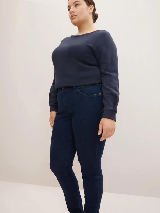 Tom Tailor Plus Skinny Jeans Jeans dark dye blue denim (Damen)
