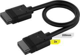 Corsair iCUE LINK Verlängerung, 20cm, schwarz, 2er-Pack