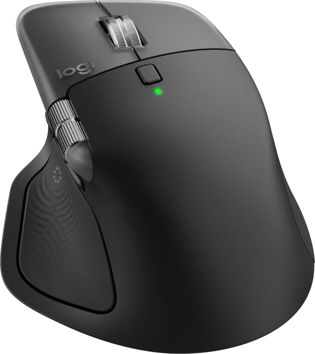 Logitech MX Master 4 for Mac Space Black, schwarz, Logi Bolt, USB/Bluetooth