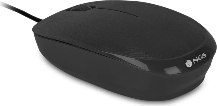 NGS Flame C Wired Mouse schwarz, USB-C