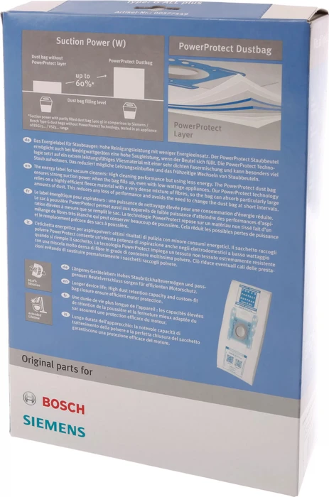 BSH Hausgeräte Staubsaugerbeutel Typ G ALL plus
