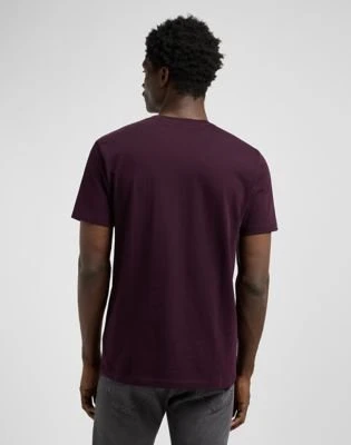 Lee Patch Logo T-Shirt kurzarm deep wine (Herren)