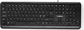 Nedis Multimedia Tastatur, schwarz, USB, ND (KBMU200BKND)