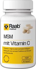 Raab Vitalfood MSM mit Vitamin C Kapseln, 90 Stück