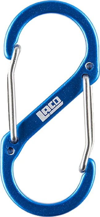 Materialkarabiner blau