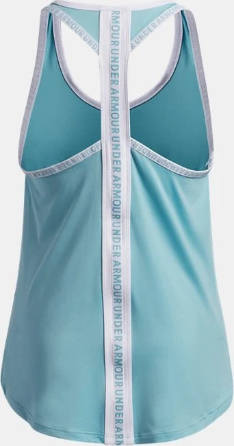 Under Armour Knockout Funktionsshirt ärmellos blue haze/white (Junior)