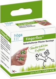 Höga Fingerflex Selbsthaftende Pflaster Bandage grün Fußball, 2.5cm x 4.5m, 1 Stück