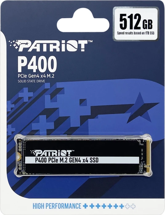 Patriot P400 512GB, M.2 2280 / M-Key / PCIe 4.0 x4, Kühlkörper