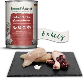 Venandi Animal Huhn als Monoprotein, 2.40kg (6x 400g)
