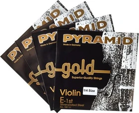 Pyramid Gold Violin Strings, 1/4