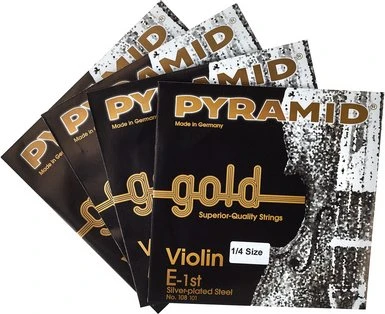 Pyramid Gold Violin Strings, 1/4