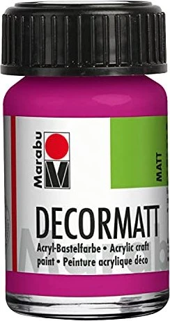 Marabu Decormatt Acryl Acrylfarbe, magenta, 15ml