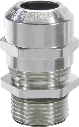 Wiska EMSKE-L 12 LT Ex-Kabelverschraubung LowTemp, Messing vernickelt, Anschlussgewinde lang, M12