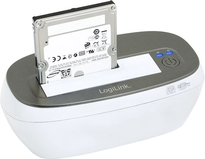 LogiLink Quickport HDD Docking Station SATA weiß/grau, USB 3.0