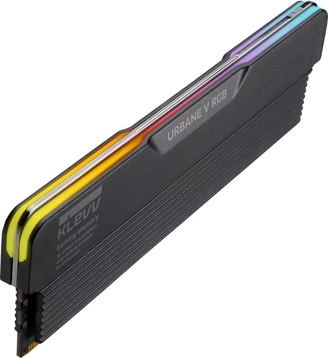 Klevv Urbane V RGB Jet Black UDIMM 32GB Kit, DDR5-6000, CL28-36-36-76
