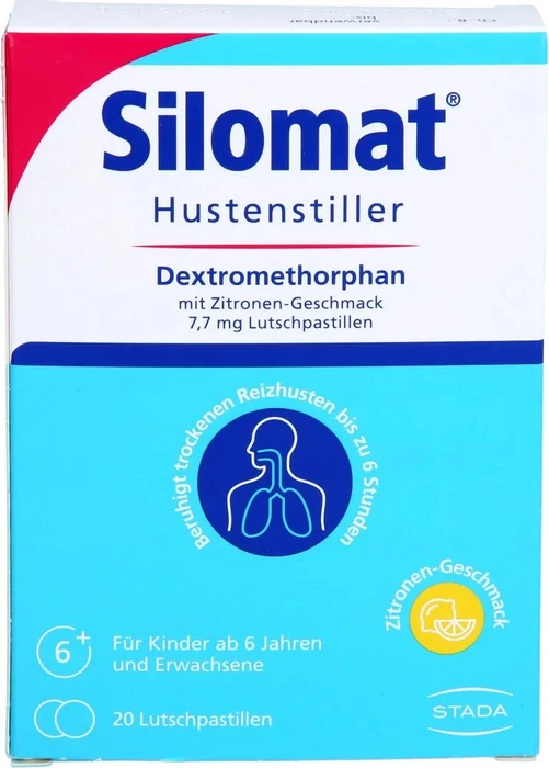 Stada Silomat Hustenstiller Dextromethorphan Lutschpastillen, 20 Stück