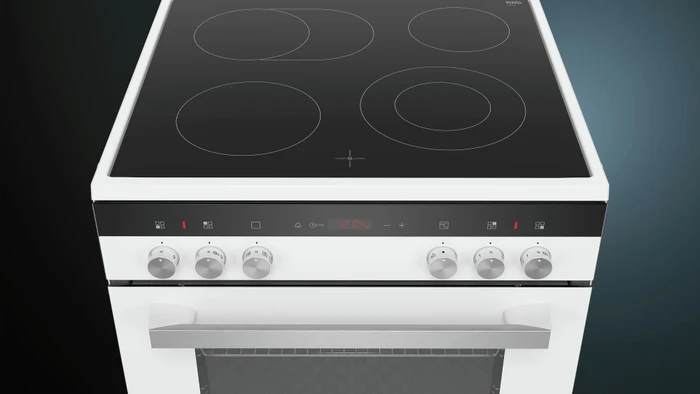 Siemens iQ300 HK9R3A220 Elektroherd mit Glaskeramik-Kochfeld