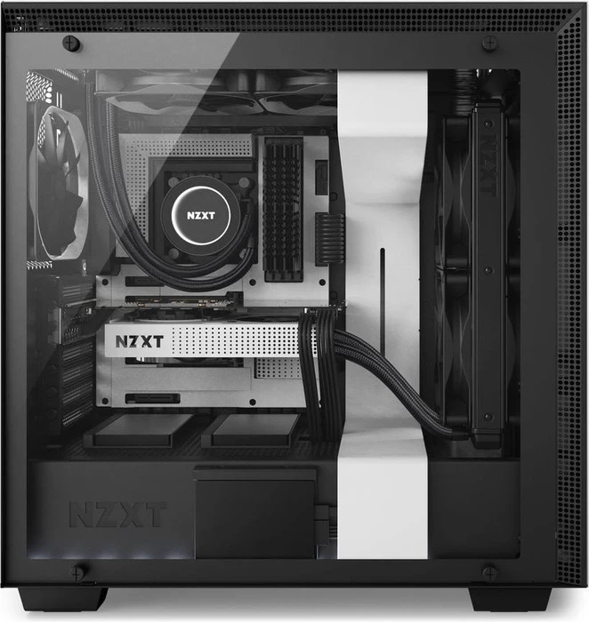 NZXT H700i weiß, Glasfenster