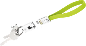 XLayer Key Cable Colour Line USB-A/Micro-USB-B 0.2m grün