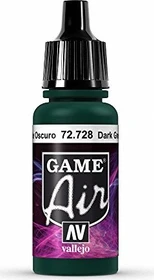 Vallejo Game Air rev.1 dark green, 17ml