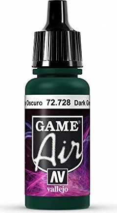 Vallejo Game Air rev.1 dark green, 17ml