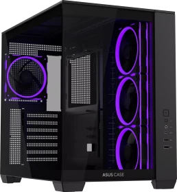 ASUS A32 Plus TG ARGB, schwarz, Glasfenster