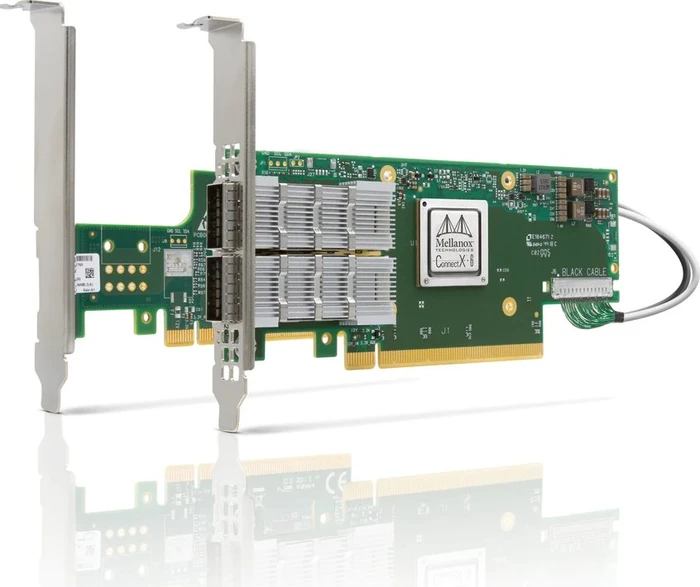 NVIDIA Mellanox ConnectX-6 VPI 200G, 2x QSFP56/InfiniBand, Socket Direct 2x PCIe 3.0 x16