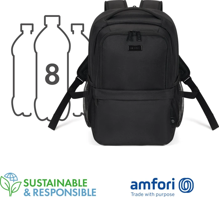 Dicota Eco Core 13-14.1" Laptop Rucksack, schwarz