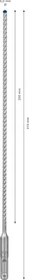 Bosch Professional EXPERT SDS-plus-7X Hammerbohrer, 5x250x315mm, 1 Stück