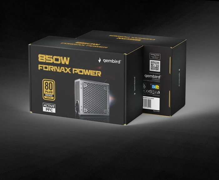 Gembird Fornax Power Bronze schwarz 850W, ATX 2.4