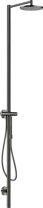 Hansgrohe Axor Starck Nature Duschsäule mit Kopfbrause 240 1jet polished black chrome