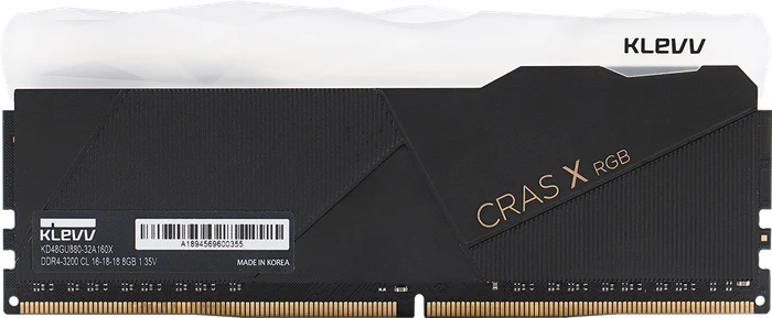 Klevv Cras X RGB UDIMM 32GB Kit, DDR4-3200, CL16-18-18-38