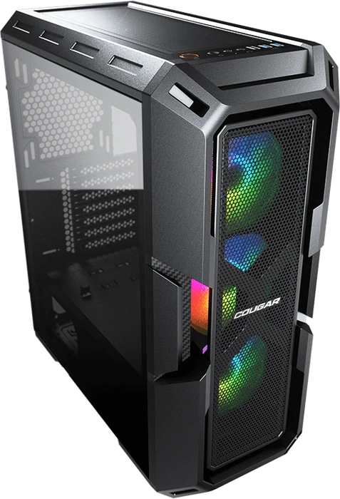 Cougar MX440 Mesh RGB, Glasfenster