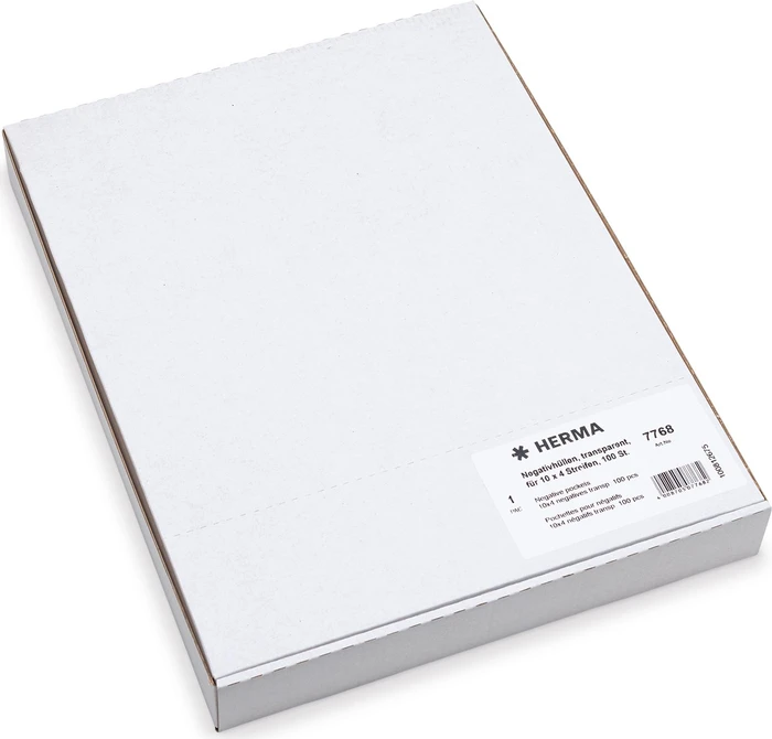 Herma 10x4 Streifen Negativ-Hüllen, 100 Stück