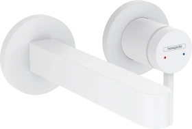 Hansgrohe Finoris Einhebel-Waschtischmischer Unterputz für Wandmontage mit Auslauf 16.8cm mattweiß