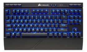 Corsair Gaming K63 Wireless, LEDs blau, MX RED, USB/Bluetooth, DE