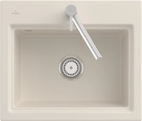 Villeroy & Boch Subway Style 60 S Einbau Becken mittig crema