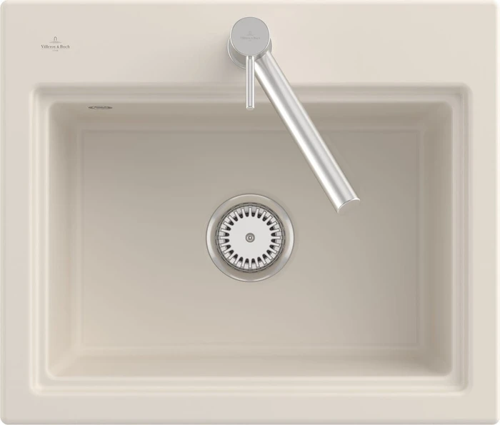 Villeroy & Boch Subway Style 60 S Einbau Becken mittig crema