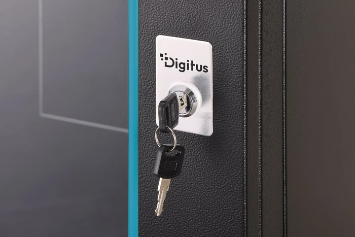 Digitus Dynamic-N Serie 19" Wandgehäuse 16HE, unmontiert, Sicherheitsglastür, IP2X, RAL 9005, 450mm tief