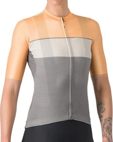 Castelli Elegante Trikot kurzarm gunmetal gray/silver moon/soft orange (Damen)