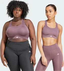 adidas TLRD Impact Training High Support Sport-BH shadow fig (Damen)