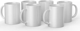 Cricut Mug Press Bedruckbare Tasse 425ml, weiß, 6 Stück