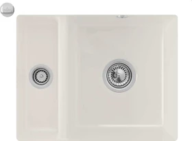 Villeroy & Boch Subway 60 XU Unterbau Becken rechts mit Ablauffernbedienung crema
