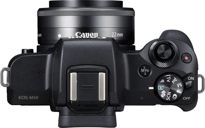 Canon EOS M50 schwarz mit Objektiv EF-M 15-45mm 3.5-6.3 IS STM und EF-M 22mm 2.0 STM