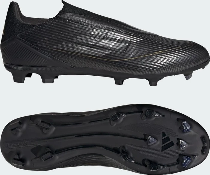 adidas F50 League Laceless FG/MG core black/iron metallic/gold metallic